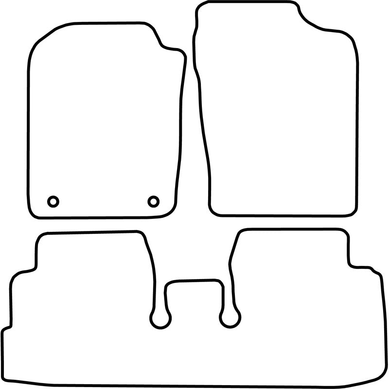 Autoteppiche passend für Daihatsu Cuore 2007-2013