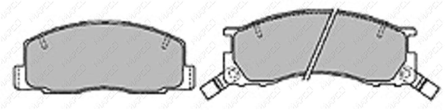 MAPCO Bremsbelagsatz, Scheibenbremse Vorderachse 6598