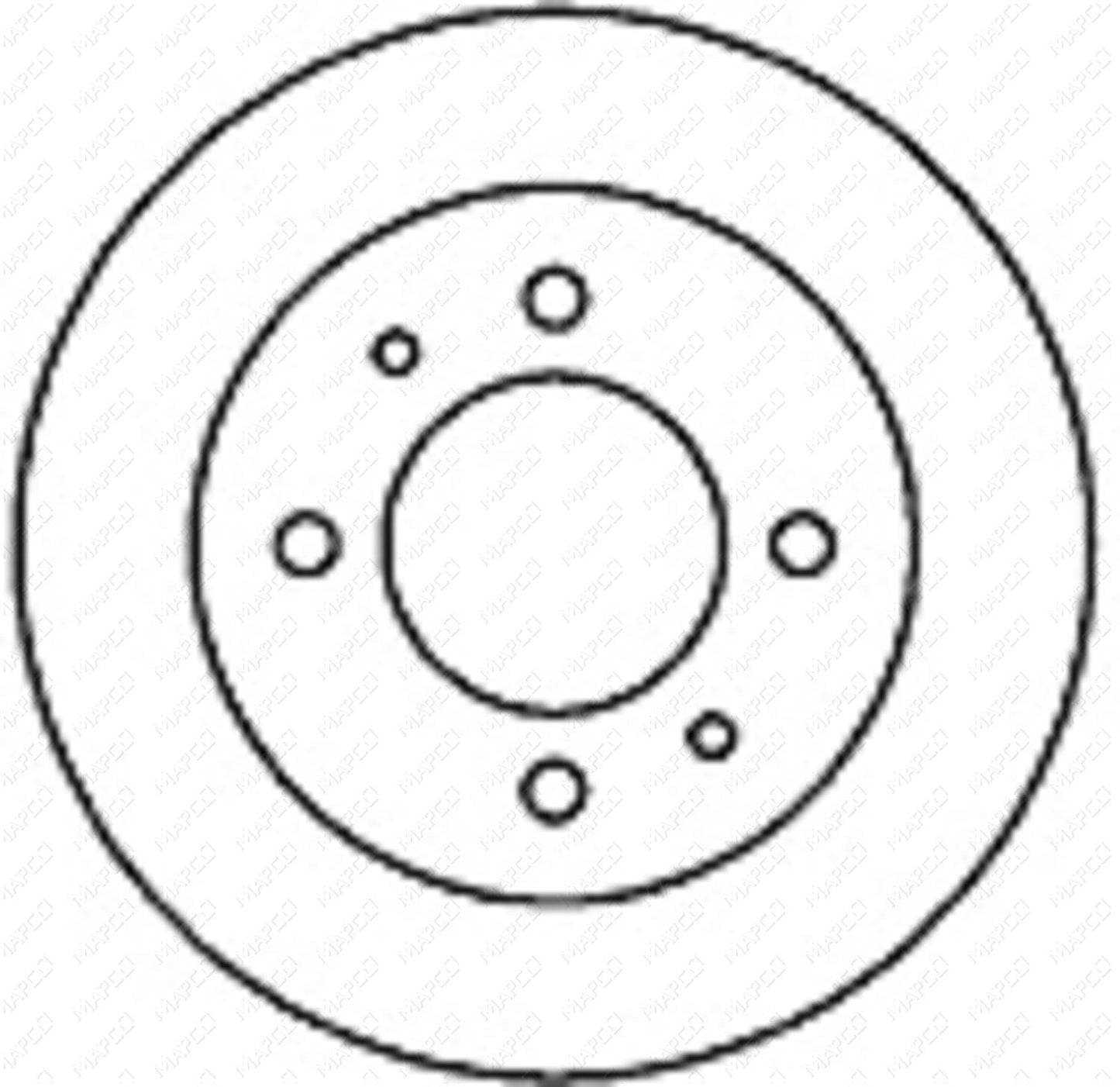 MAPCO Bremsscheibe Hinterachse 25517