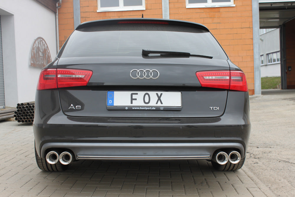 FOX Audi A6 4G - 3,0l TFSI Endschalldämpfer rechts/links zweiflutig - 2x90 Typ 13 rechts/links