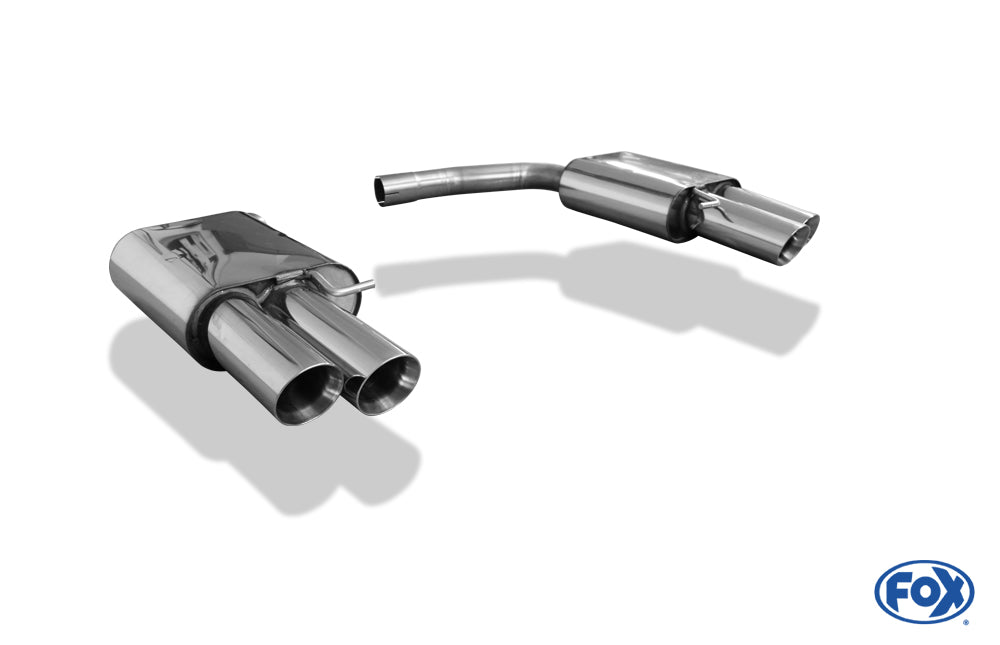FOX Audi A4/A5/S5 quattro - 8T Coupe/Cabrio Endschalldämpfer rechts/links für 2-Rohr zweiflutig - 2x90 Typ 25 rechts/links