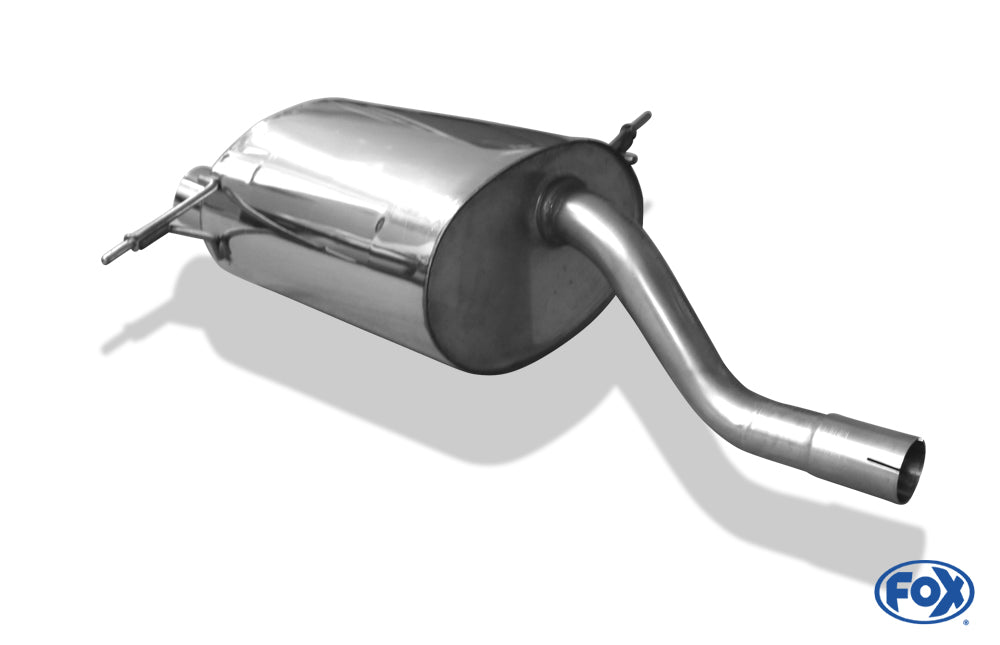 FOX BMW E36 316i/318Ti Compact Endschalldämpfer - 2x80 Typ 10