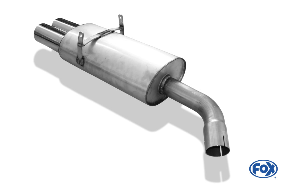 FOX BMW E36 318is Endschalldämpfer Ø63,5 - 2x90 Typ 13