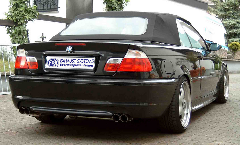 FOX BMW E46 320/ 323/ 325/ 328/ 330 Endschalldämpfer Ausgang rechts/links zweiflutig - 2x76 Typ 10 rechts/links