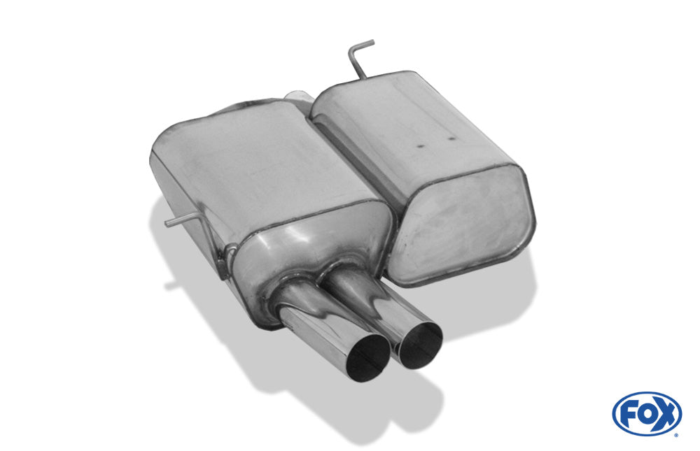 FOX BMW E46 316Ti/ 318Ti/ 325Ti Endschalldämpfer - 2x80 Typ 10