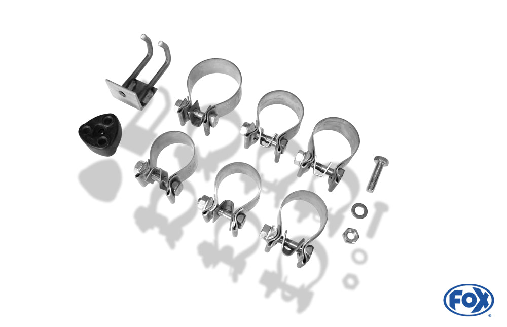 FOX BMW Z4 E85 Endschalldämpfer Ausgang rechts/links inkl. Y-Verbindungsrohr 2x50mm - 2x76 Typ 10 rechts/links