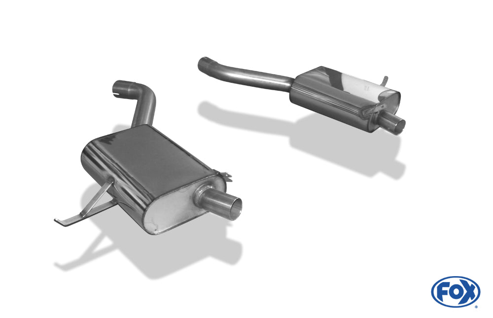 FOX BMW Z8 Endschalldämpfer rechts/links Schalldämpfer werden mit den Originalendrohren verwendet - Rohrdurchmesser: 63,5mm