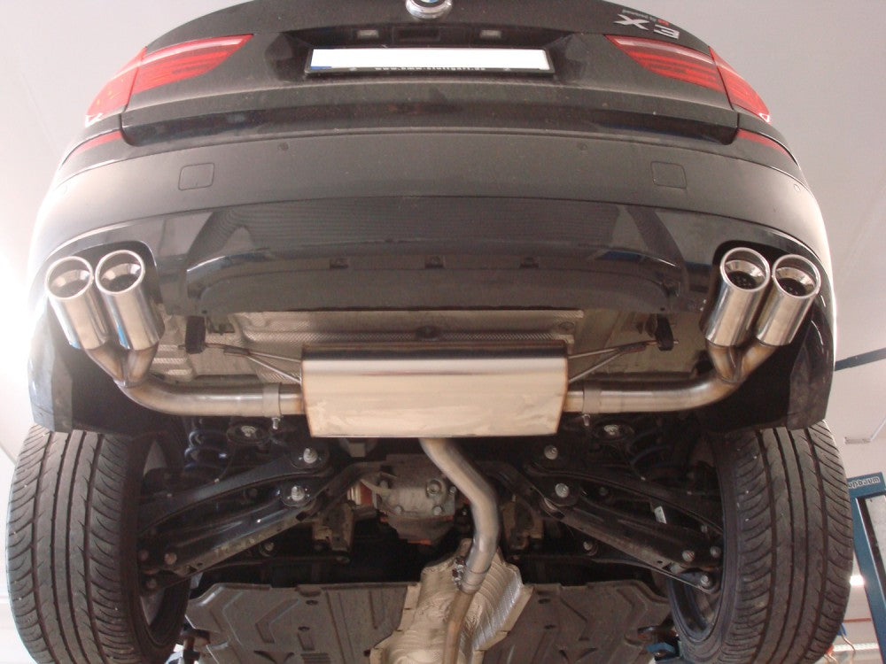 FOX BMW X3 F25 Endschalldämpfer quer Ausgang rechts/links - 2x90 Typ 17 rechts/links