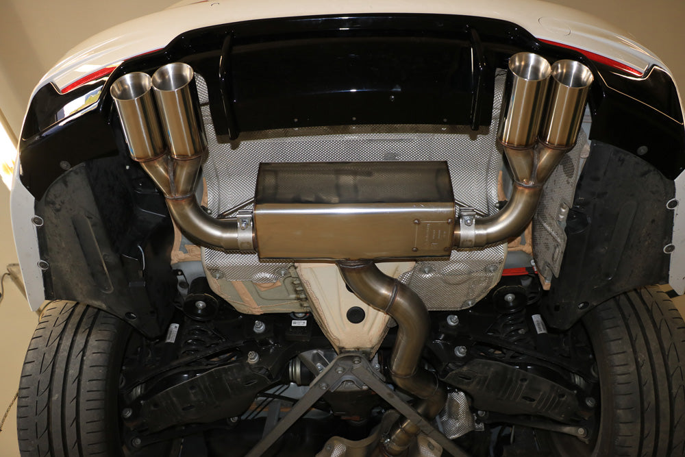 FOX BMW F32/F33/F36 - 435i - M-Paket Endschalldämpfer quer Ausgang rechts/links - 2x80 Typ 25 rechts/links