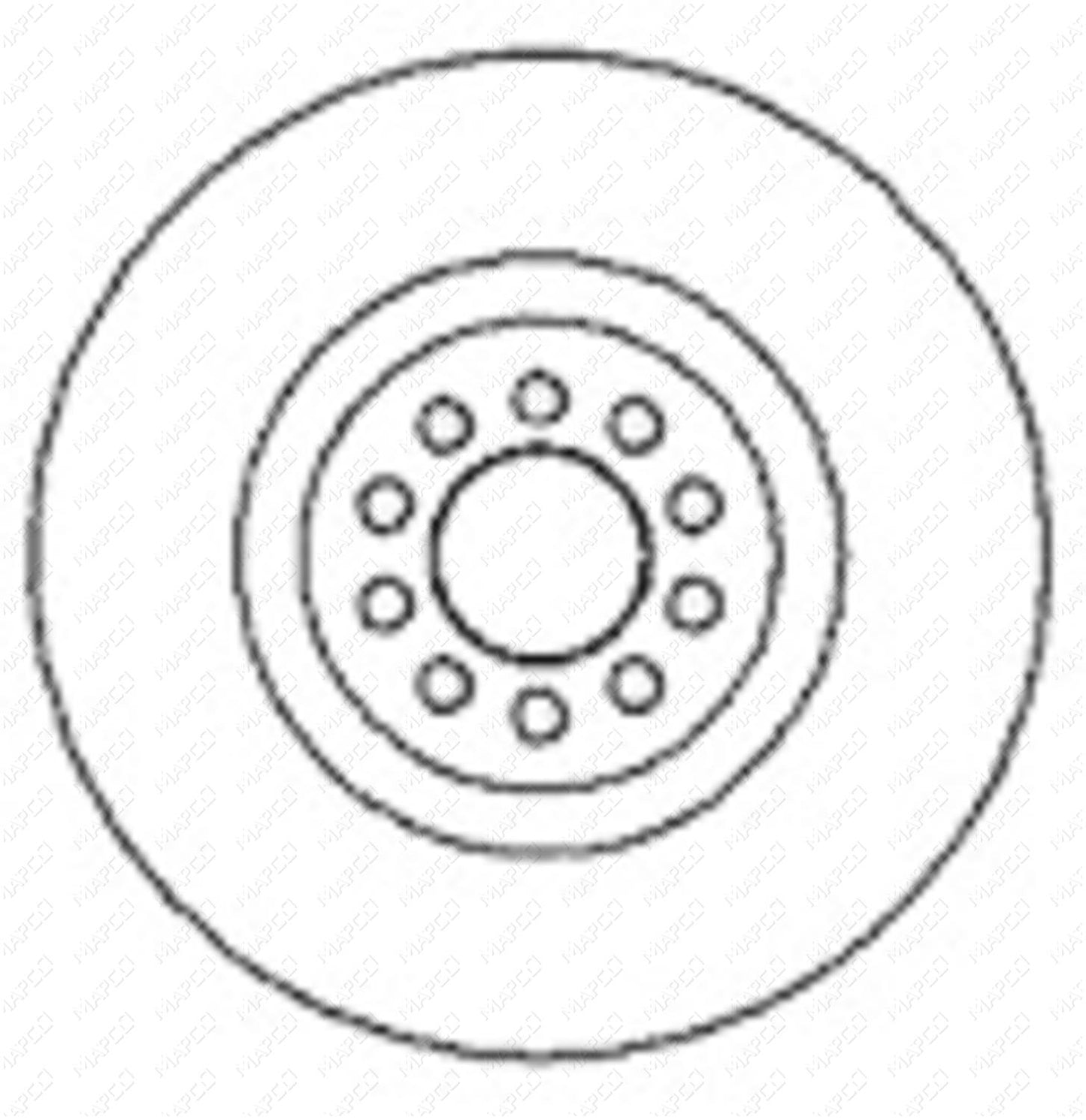 MAPCO Bremsscheibe Vorderachse 15872