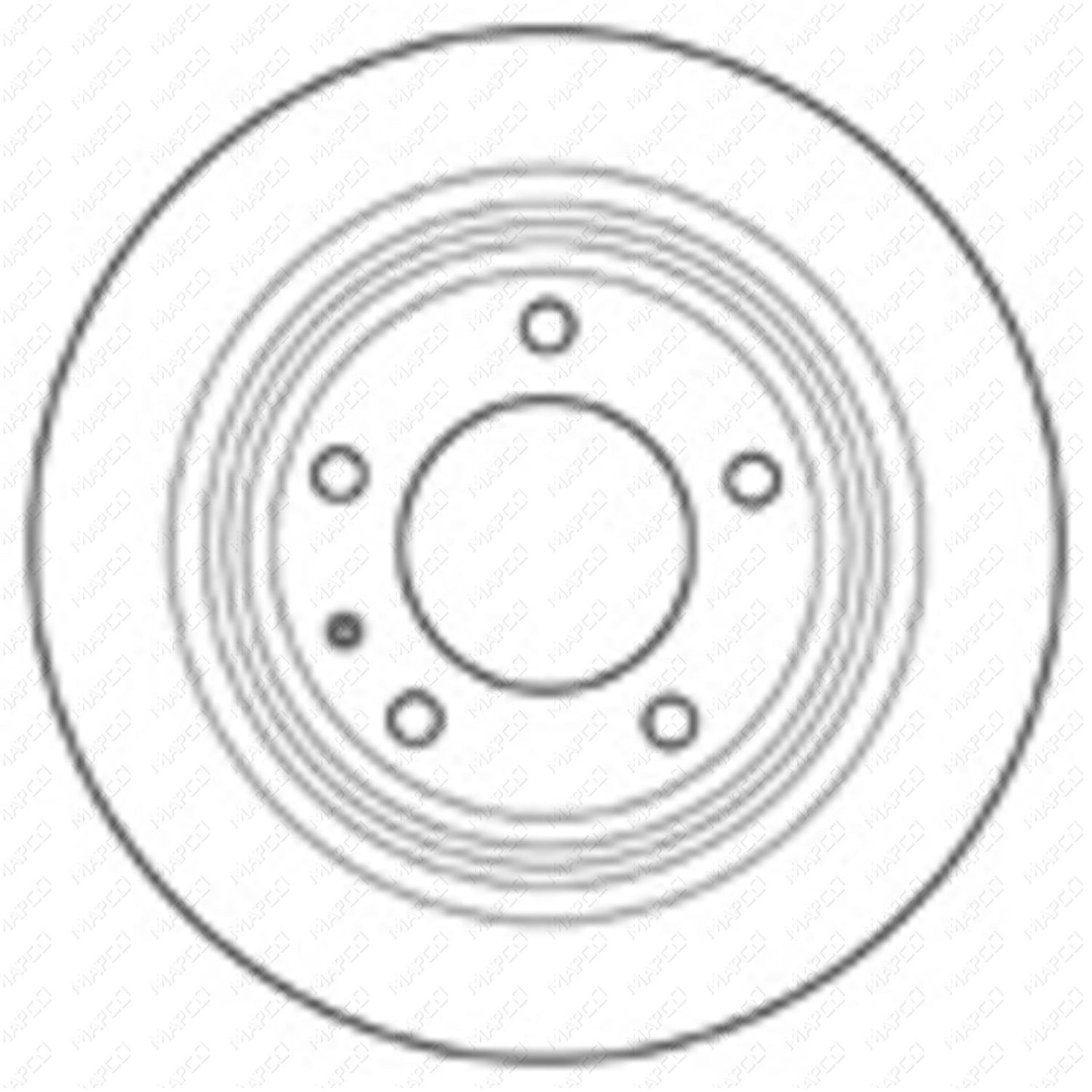 MAPCO Bremsscheibe Hinterachse 15712