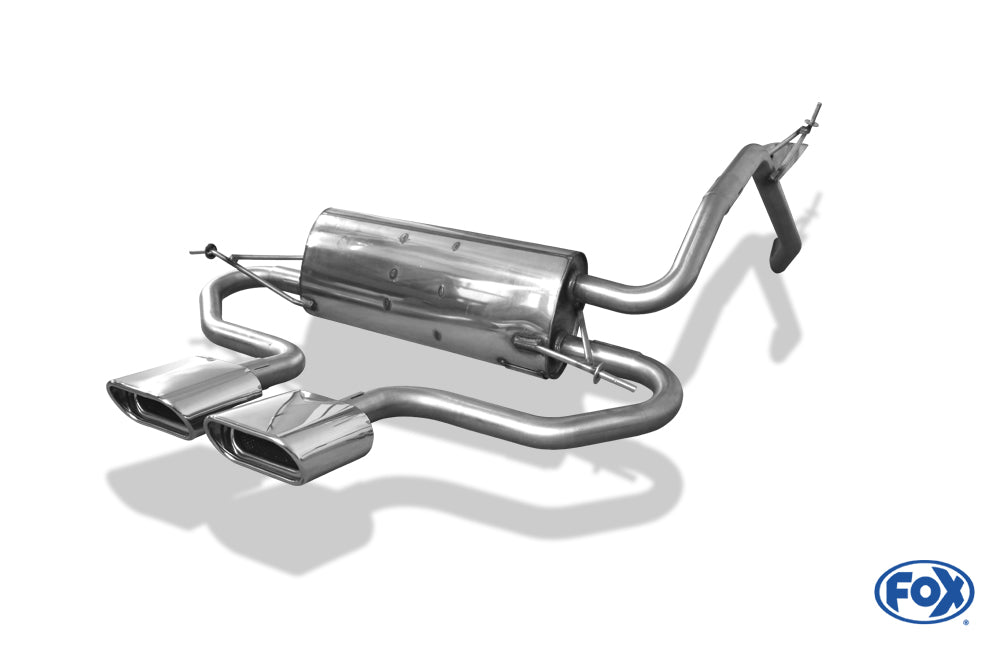 FOX Daihatsu Materia Endschalldämpfer mittig - 2x150x70 Typ 53 mittig