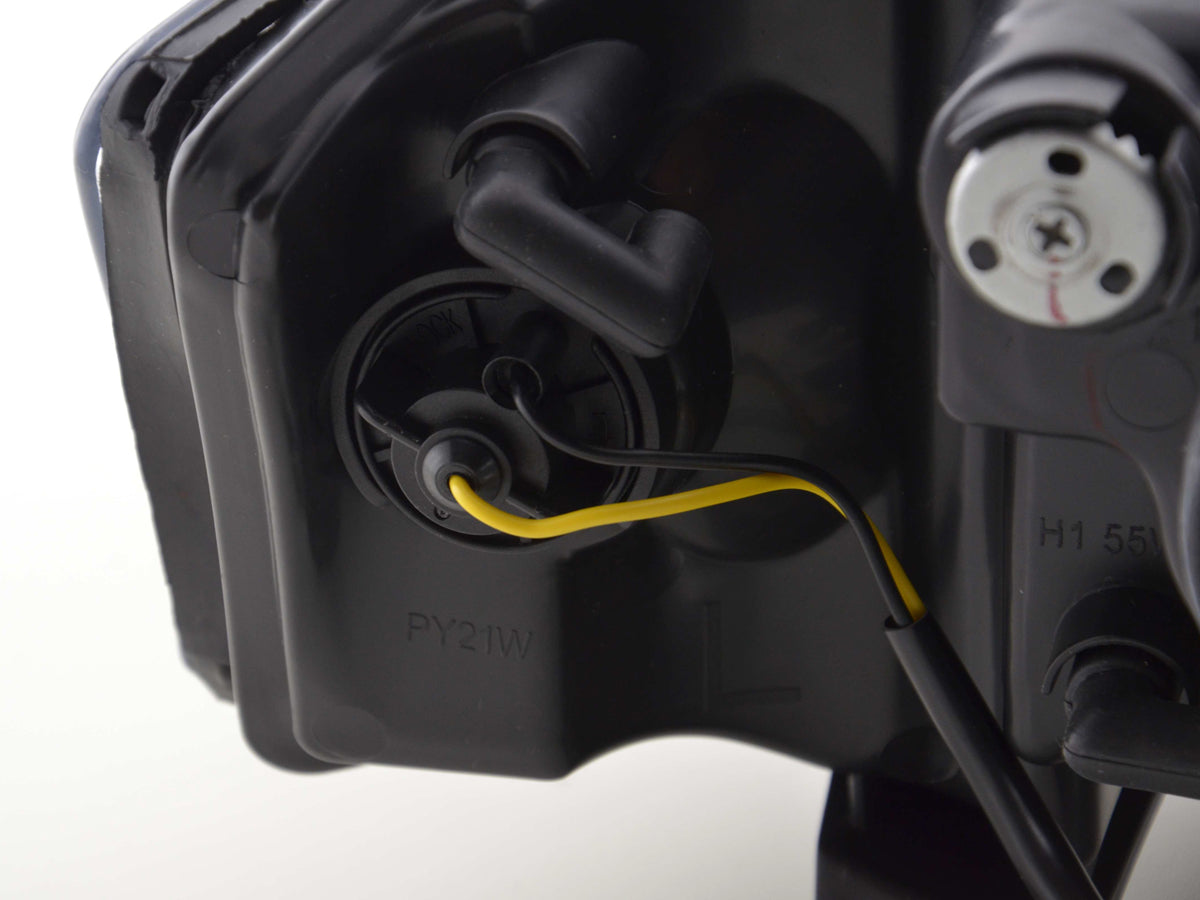 Scheinwerfer Set Daylight LED TFL-Optik Audi A6 Typ 4B Bj. 01-04 schwarz