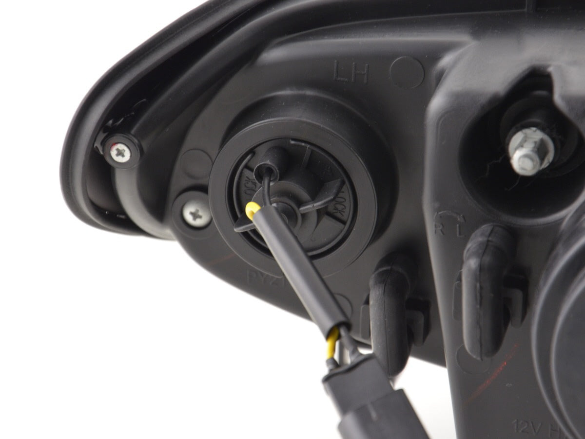 Scheinwerfer Set Angel Eyes BMW 3er E46 Limo/Touring 02-05 schwarz für Rechtslenker