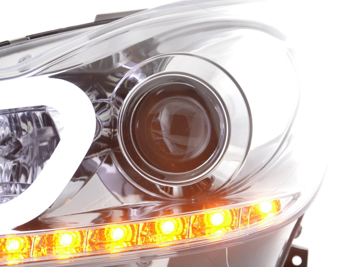 Scheinwerfer Set Daylight LED TFL-Optik Mercedes C-Klasse W204 Bj. 11-14 chrom