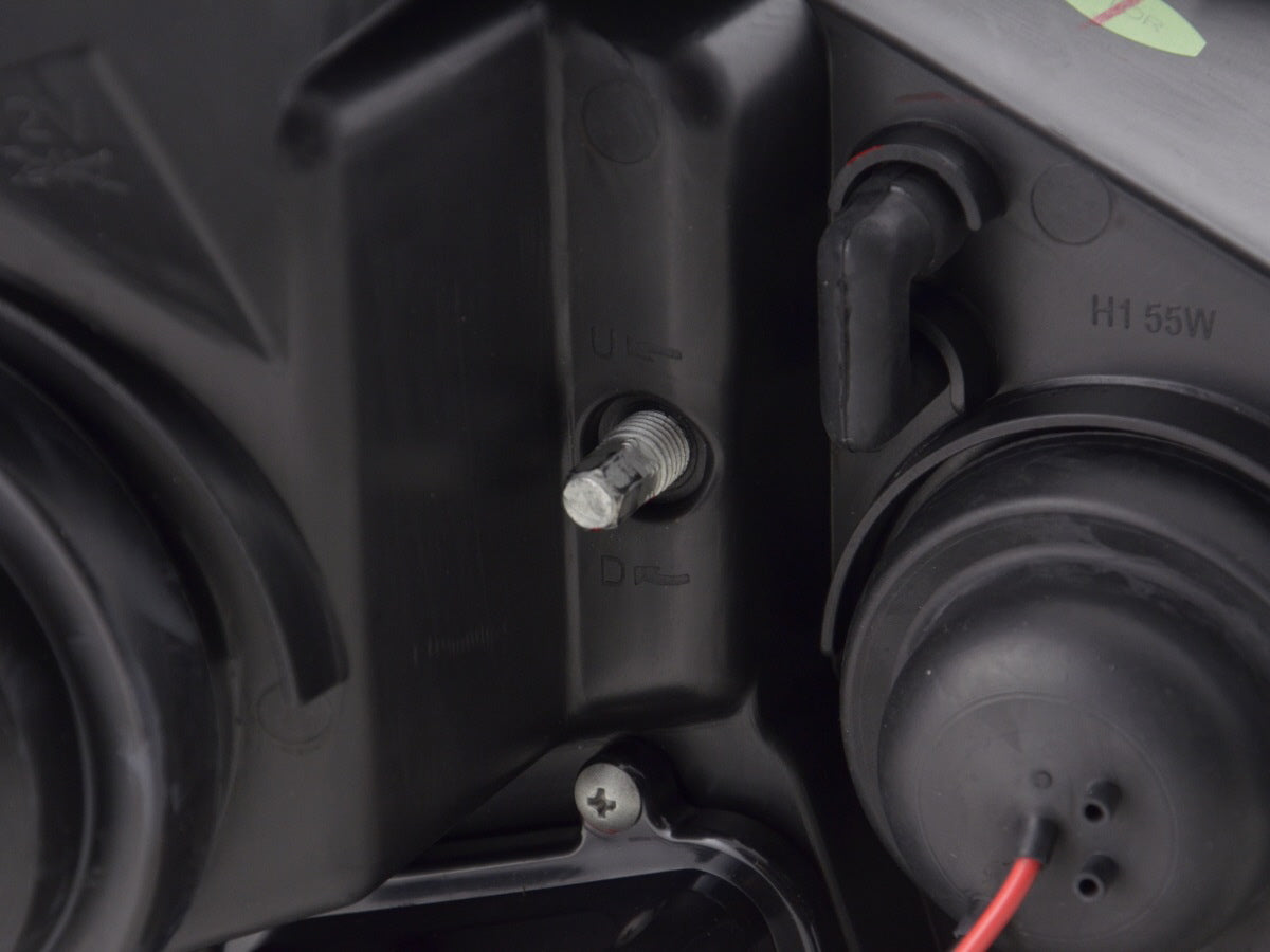 Scheinwerfer Set Daylight LED TFL-Optik Mercedes C-Klasse W204 Bj. 11-14 schwarz