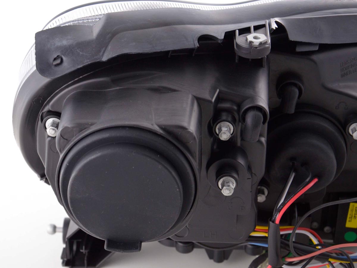 Scheinwerfer Set Daylight LED TFL-Optik Mercedes S-Klasse W220 Bj. 02-05 schwarz