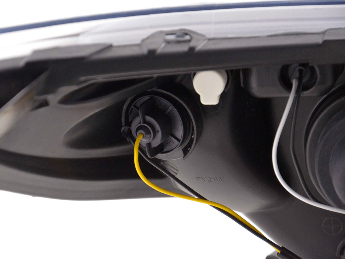 Scheinwerfer Set Daylight LED TFL-Optik Peugeot 207 Bj. 06- schwarz