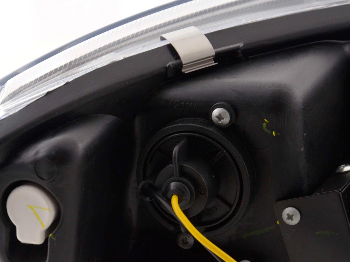 Scheinwerfer Set Daylight LED TFL-Optik Seat Leon Typ 1P / Altea/Toledo Typ 5P schwarz