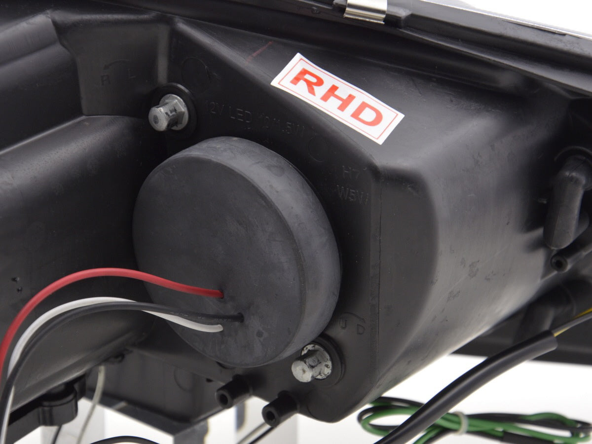 Scheinwerfer Set Daylight LED TFL-Optik VW Golf 5 Typ 1K Bj. 03-08 schwarz für Rechtslenker