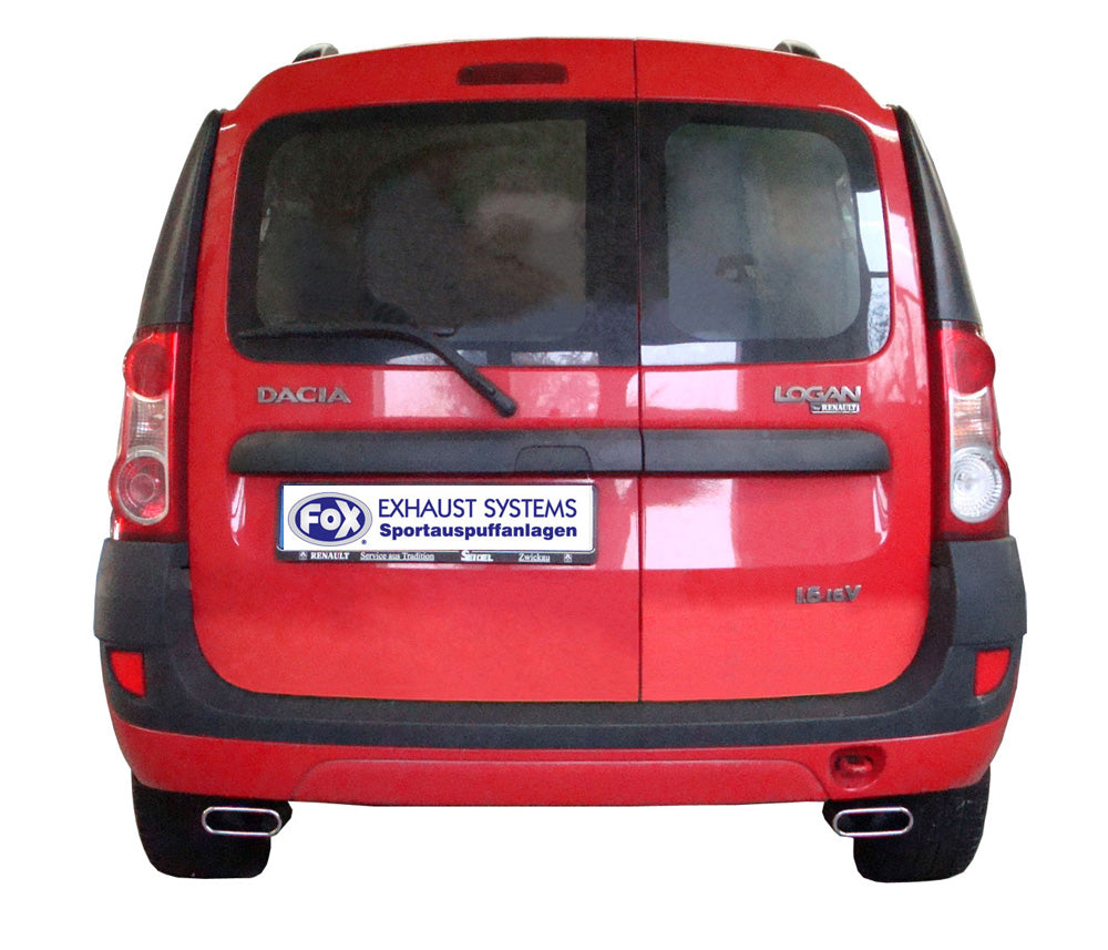 FOX Dacia Logan Kombi Endschalldämpfer Ausgang rechts/links - 130x50 Typ 52 rechts/links
