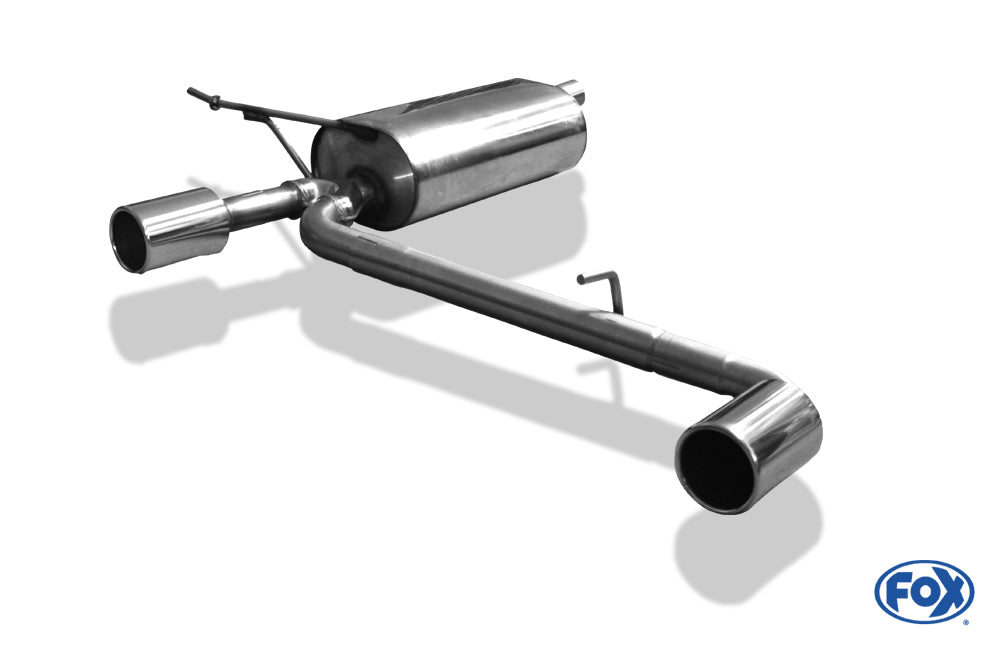 FOX Dacia Duster 4x2 - Frontantrieb Endschalldämpfer rechts/links - 1x90 Typ 12 rechts/links