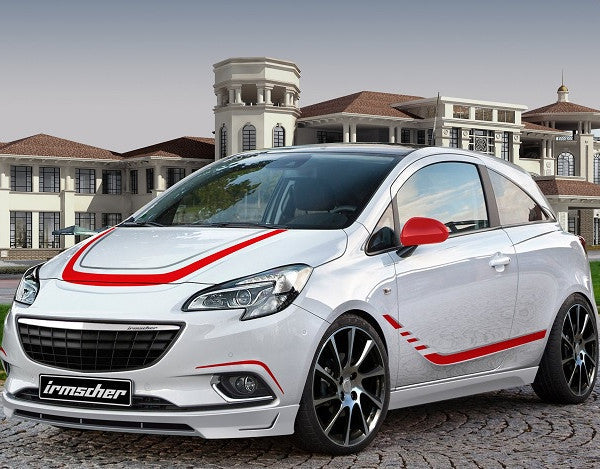 Irmscher Corsa E Foliendekor Motorhaube rot