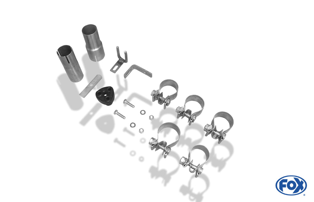 FOX Fiat Grande Punto 199 - Benzin Endschalldämpfer Ausgang rechts/links - 2x76 Typ 13 rechts/links