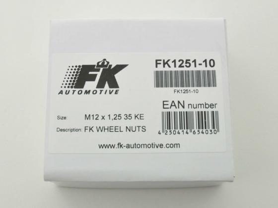 Radmuttern Set (10 Stk.) Länge 35mm Kegelbund M14X1,5 silber