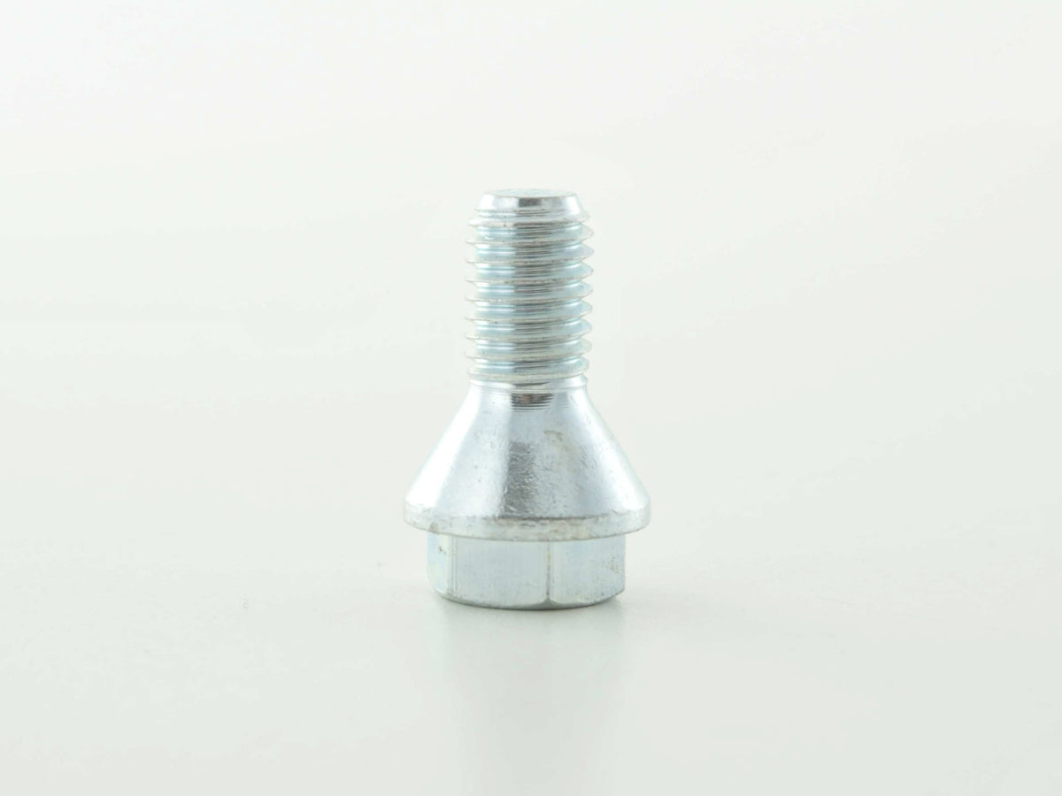 Radschraube einzeln Schaftlänge 21mm Kegelbund Kurzkopf silber M12x1,75