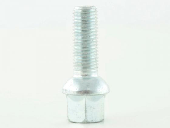 Radschrauben Set (8 Stk.) Schaftlänge 35mm Kugelbund silber M12x1,5