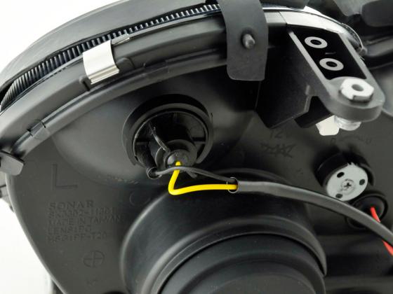 Scheinwerfer Set Mercedes C-Klasse Typ W203 Bj. 00-07 schwarz