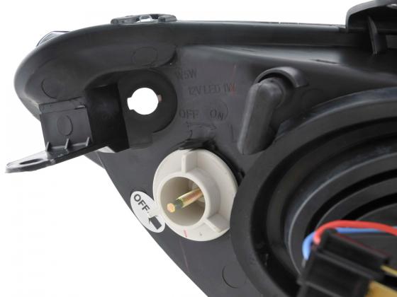 Scheinwerfer Set Peugeot 206 Bj. 98-03 schwarz