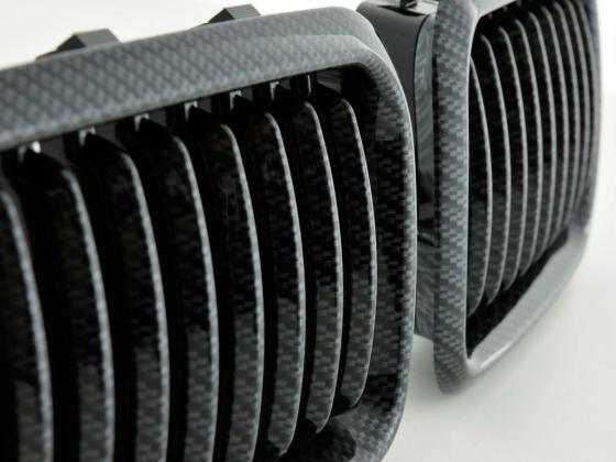 Sportgrill Frontgrill Grill BMW 3er Typ E36 Bj. 91-95 Carbon Look