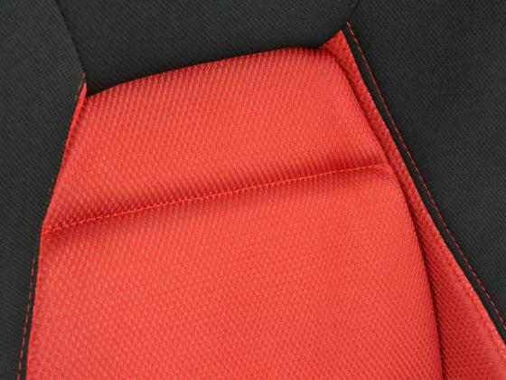 FK Sportsitze Auto Halbschalensitze Set Edition 3 Stoff rot/schwarz