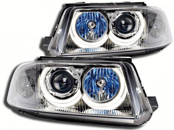 Scheinwerfer Angel Eyes Set gebraucht für VW Passat Typ 3BG Bj. 00-05 chrom