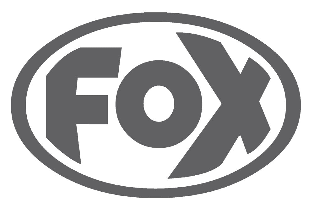 FOX FOX Sticker Anthrazit - geplottet Höhe: 55mm Breite: 85mm - FOX Logo