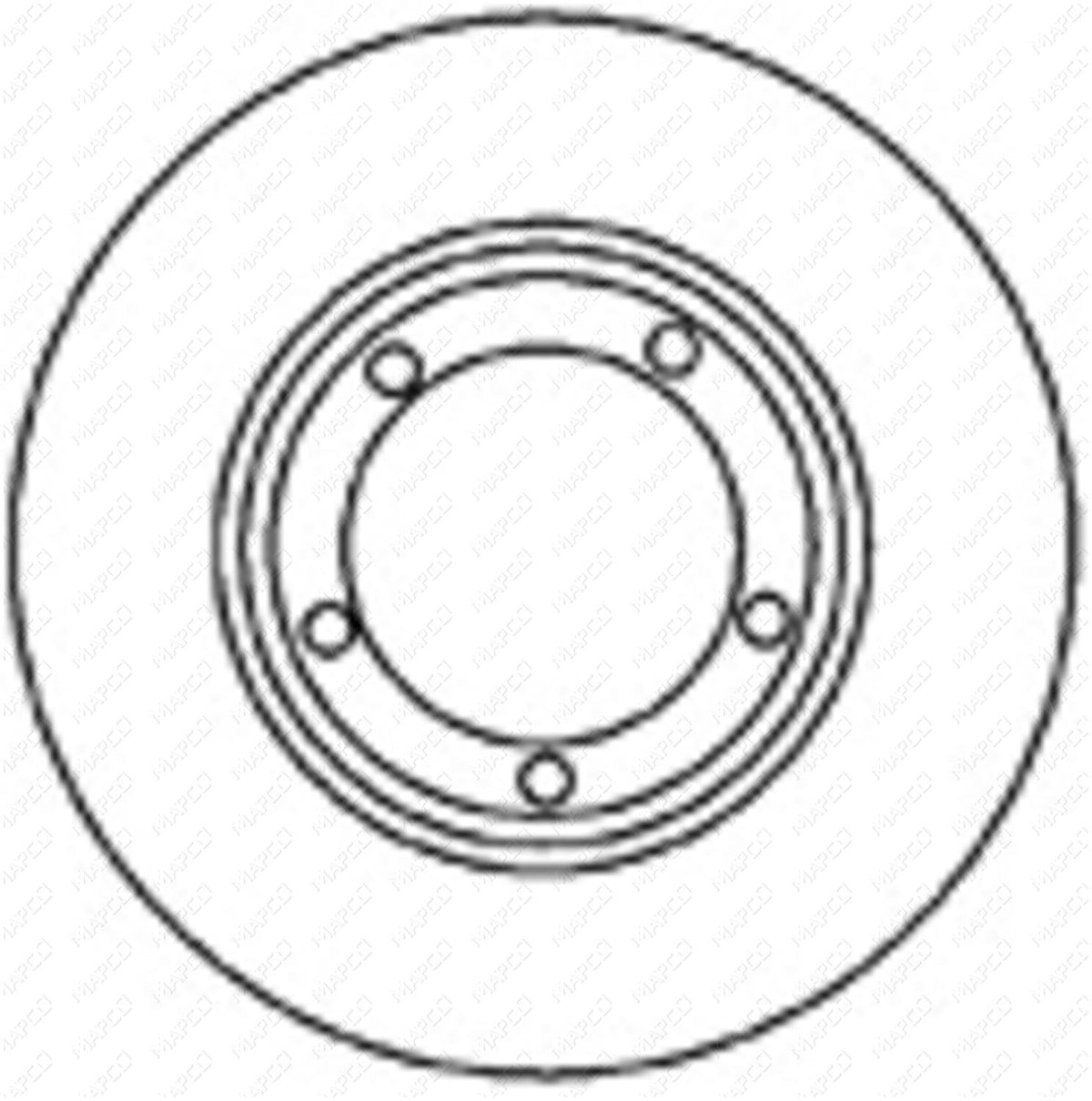 MAPCO Bremsscheibe Vorderachse 45542