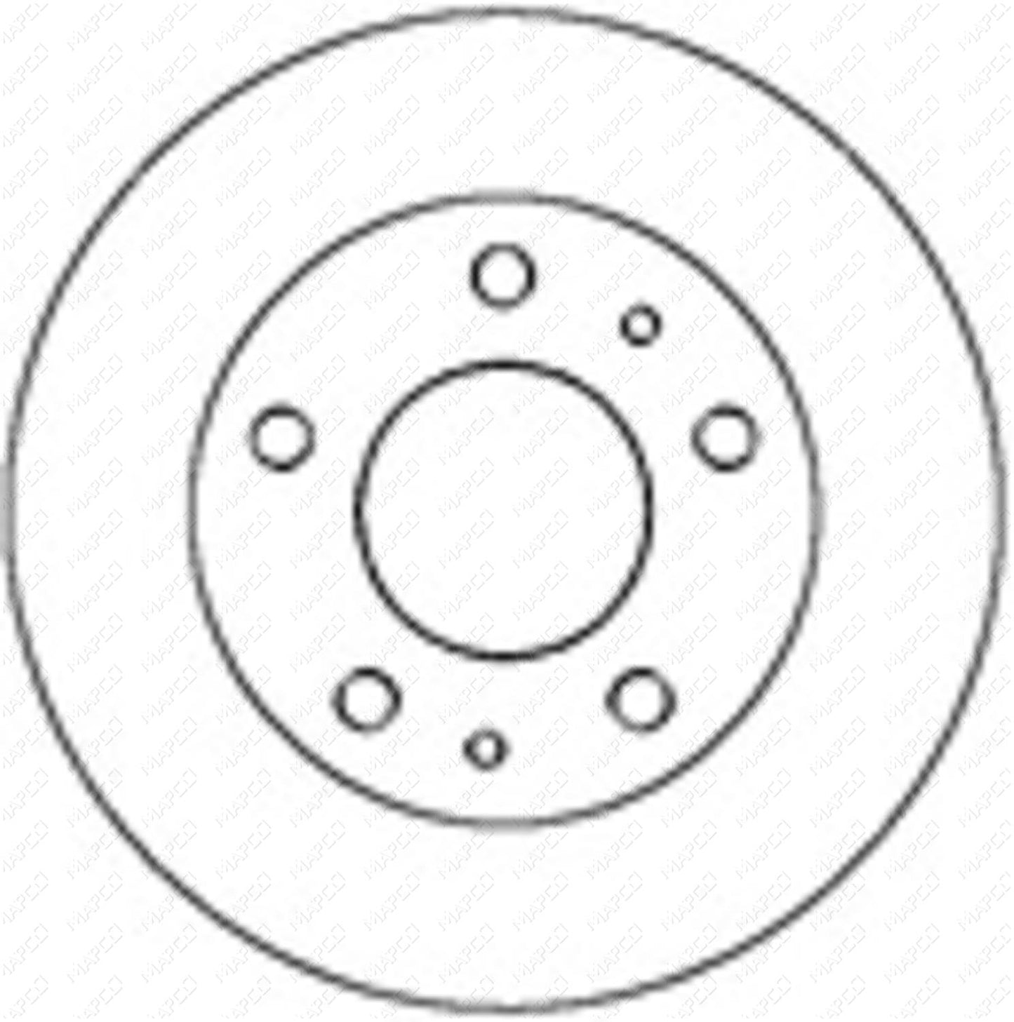 MAPCO Bremsscheibe Vorderachse 25037