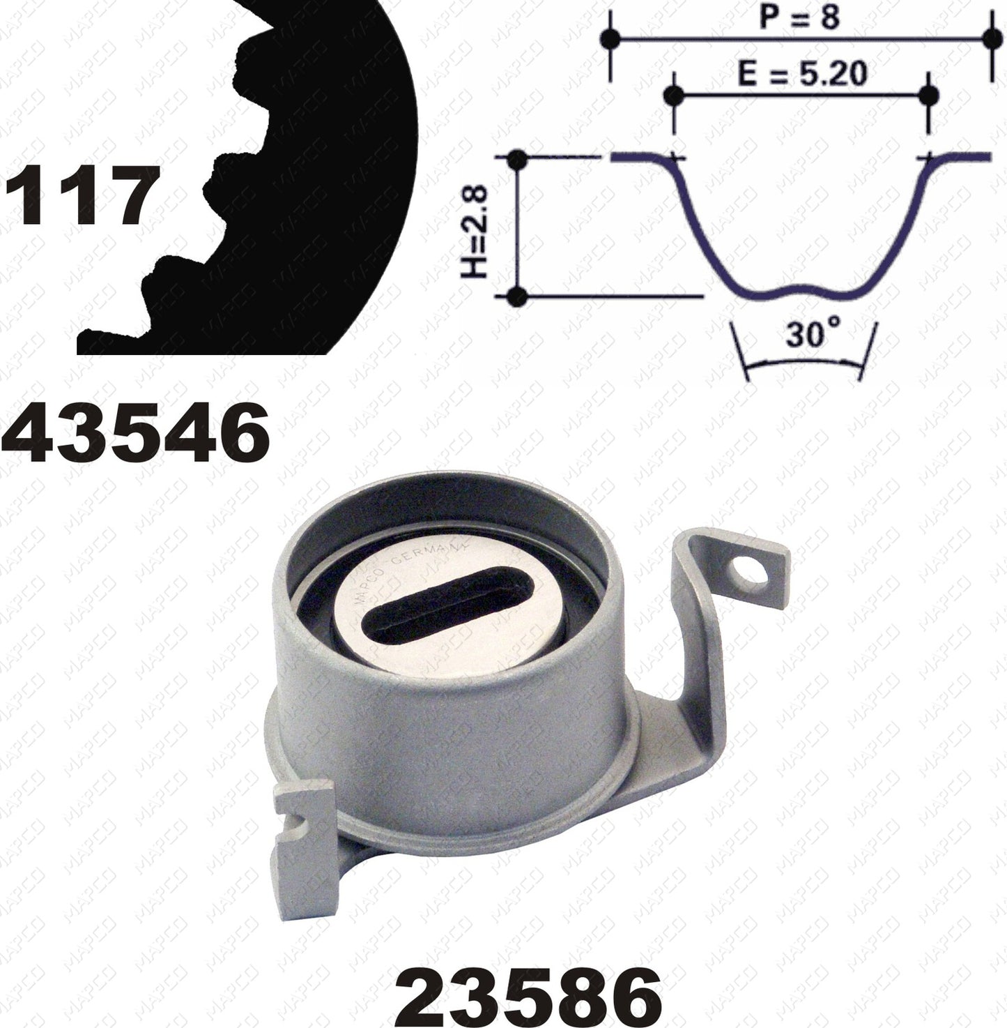 MAPCO Zahnriemensatz 23546