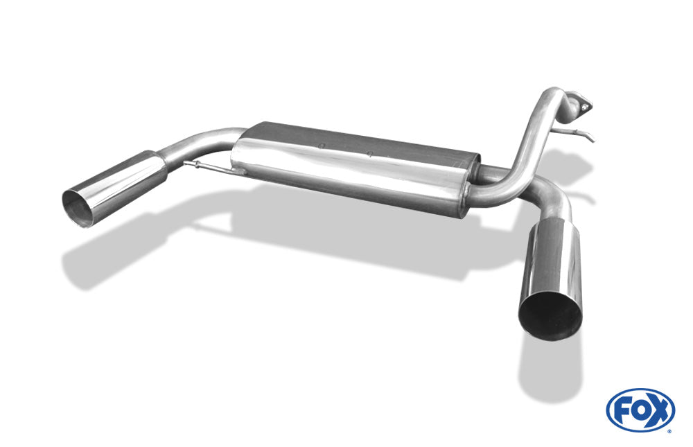 FOX Honda Civic III/ CRX II Endschalldämpfer quer Ausgang rechts/links - 1x90 Typ 10 rechts/links