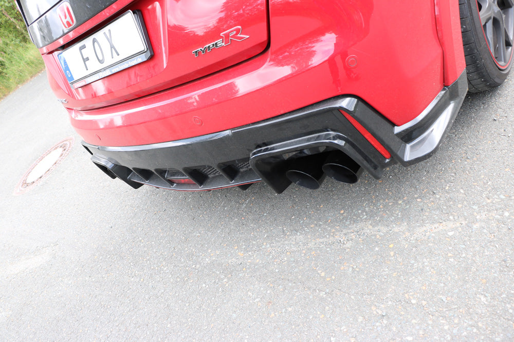 FOX Honda Civic IX Type R Endschalldämpfer quer Ausgang rechts/links - 2x90 Typ 25 rechts/links schwarz