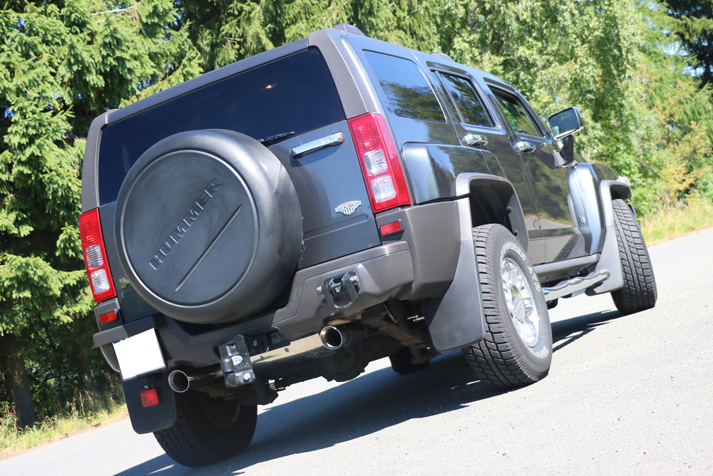 FOX Hummer H3 Endschalldämpfer quer Ausgang rechts/links - 1x100 Typ 25 rechts/links