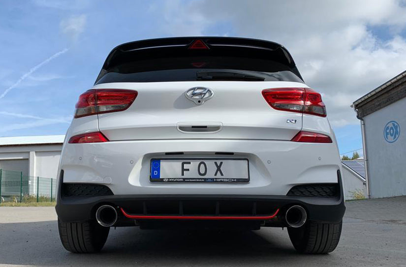 FOX Hyundai i30N Performance + Fastback Endrohre passend auf den originalen Endschalldämpfer - 1x114 Typ 25 rechts/links