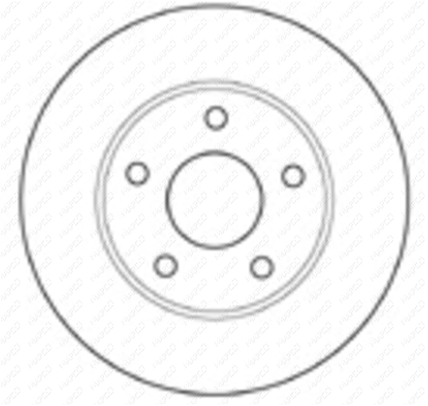 MAPCO Bremsscheibe Hinterachse 15724
