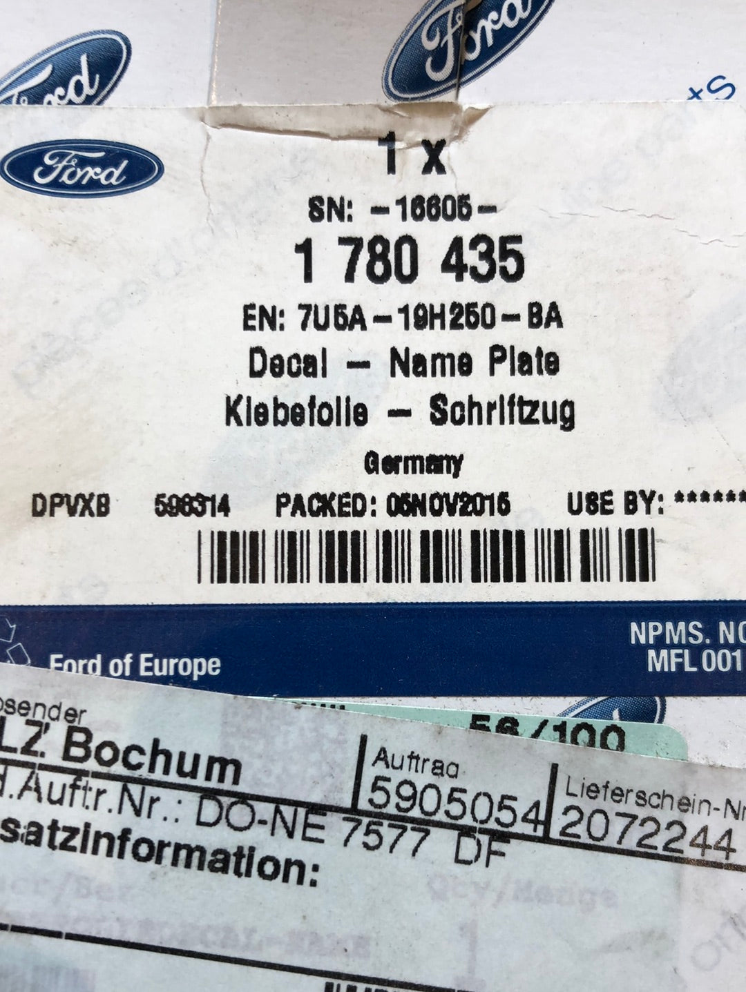 Original Ford Mondeo Mk4 Bj. 07-14 Emblem vorne Neu