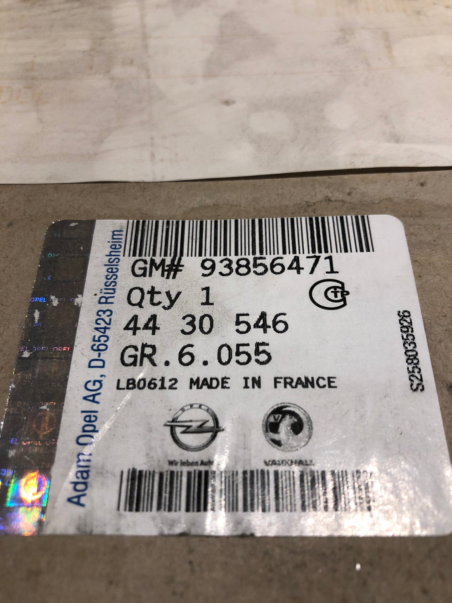 Original Opel Vivaro Antriebswelle vorne links Neu