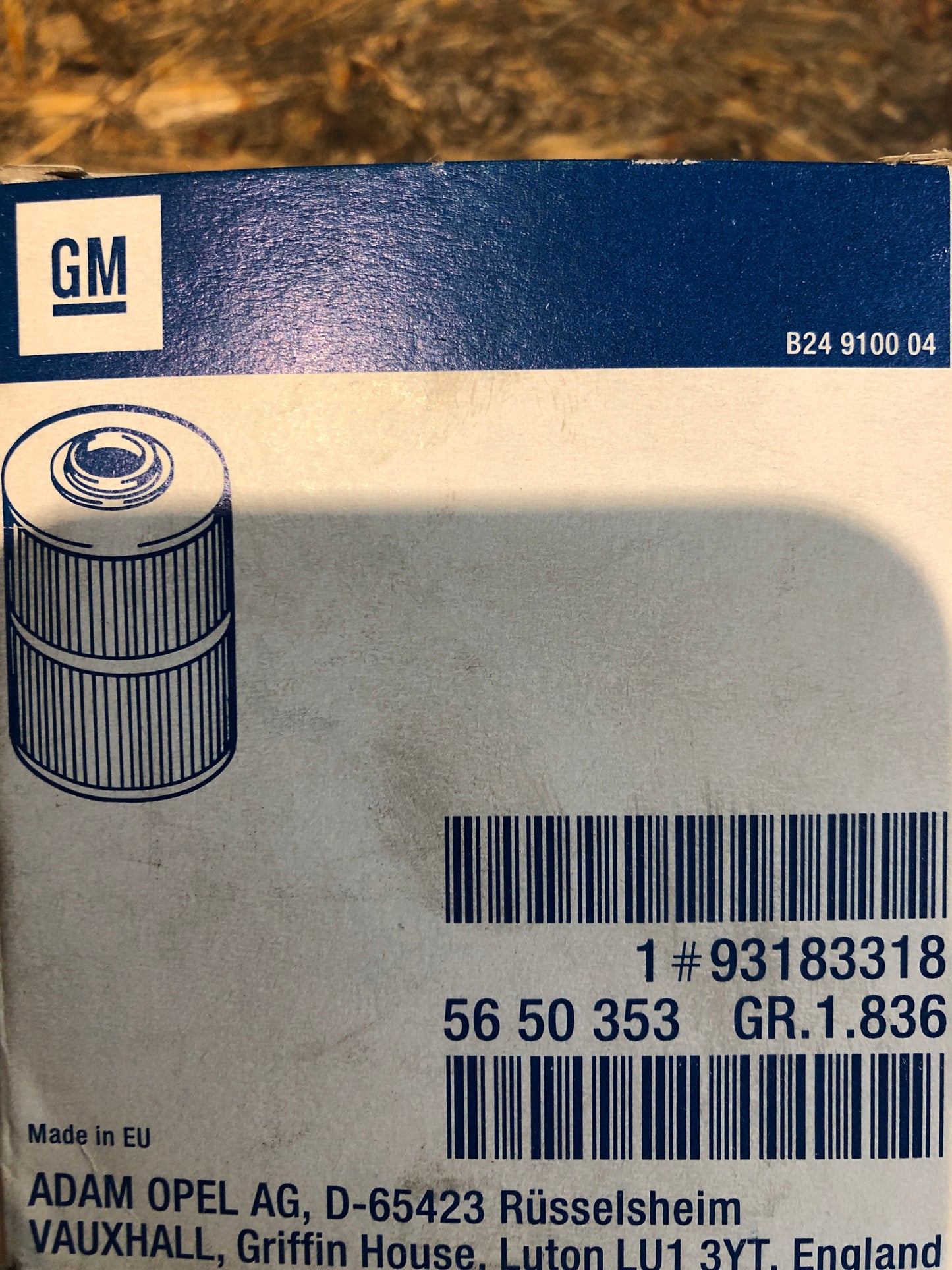 Original Opel Omega Ölfilter Neu