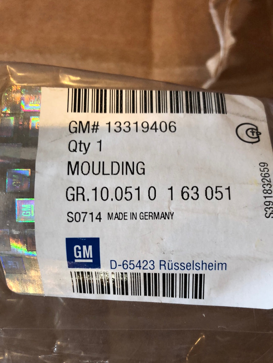 Original GM Opel Astra J Zierleiste Frontscheibe Neu