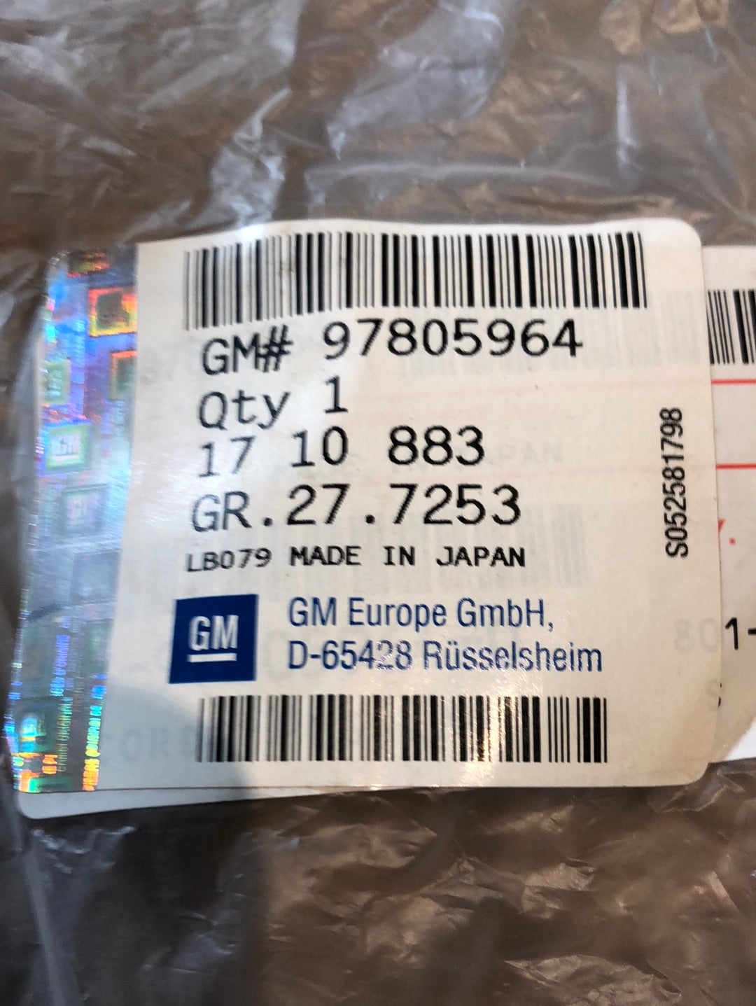 Original GM Opel Monterey Steckgehäuse Nebelscheinwerfer Neu